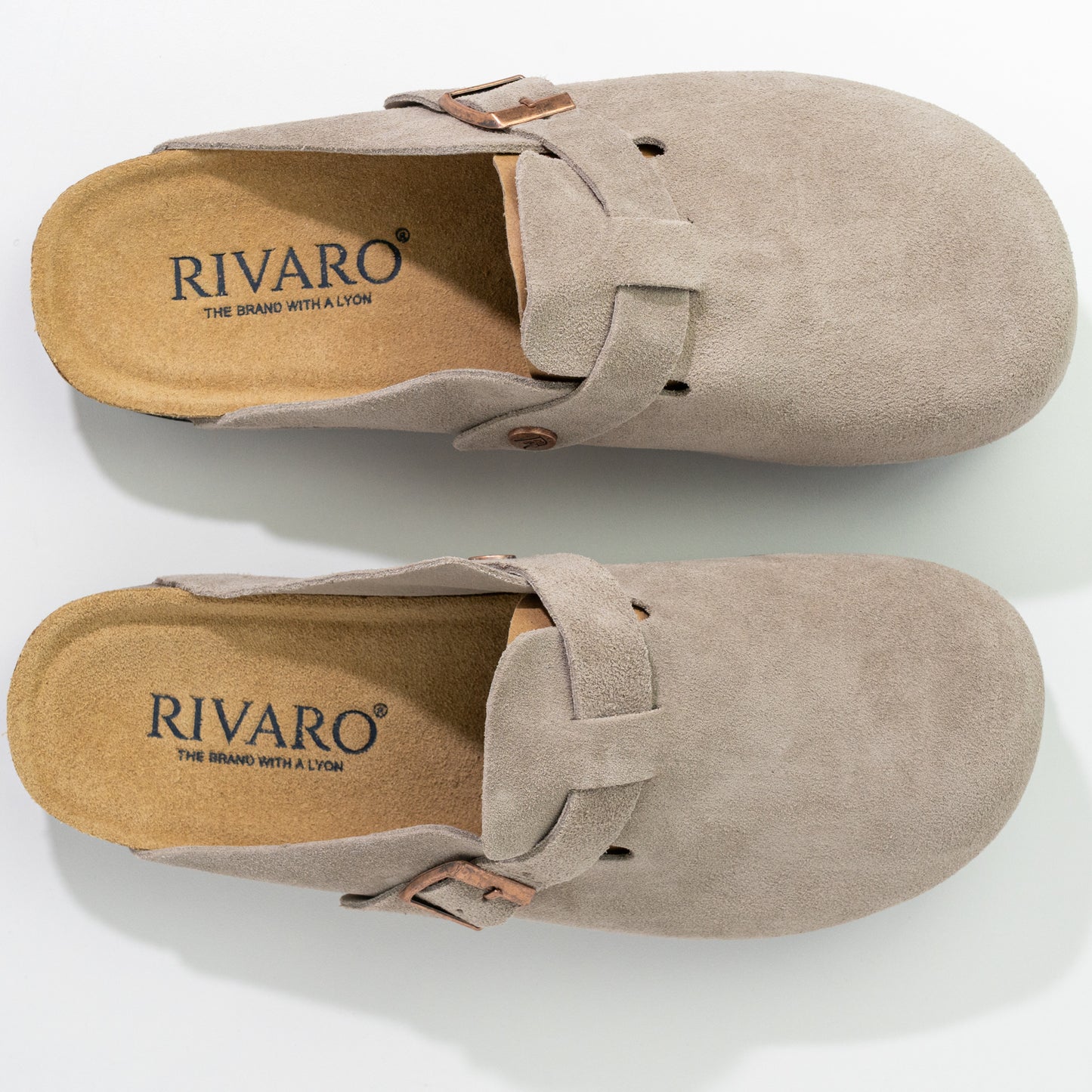 Zuecos Milano 2.0 Cuero Gamuzado - Grey