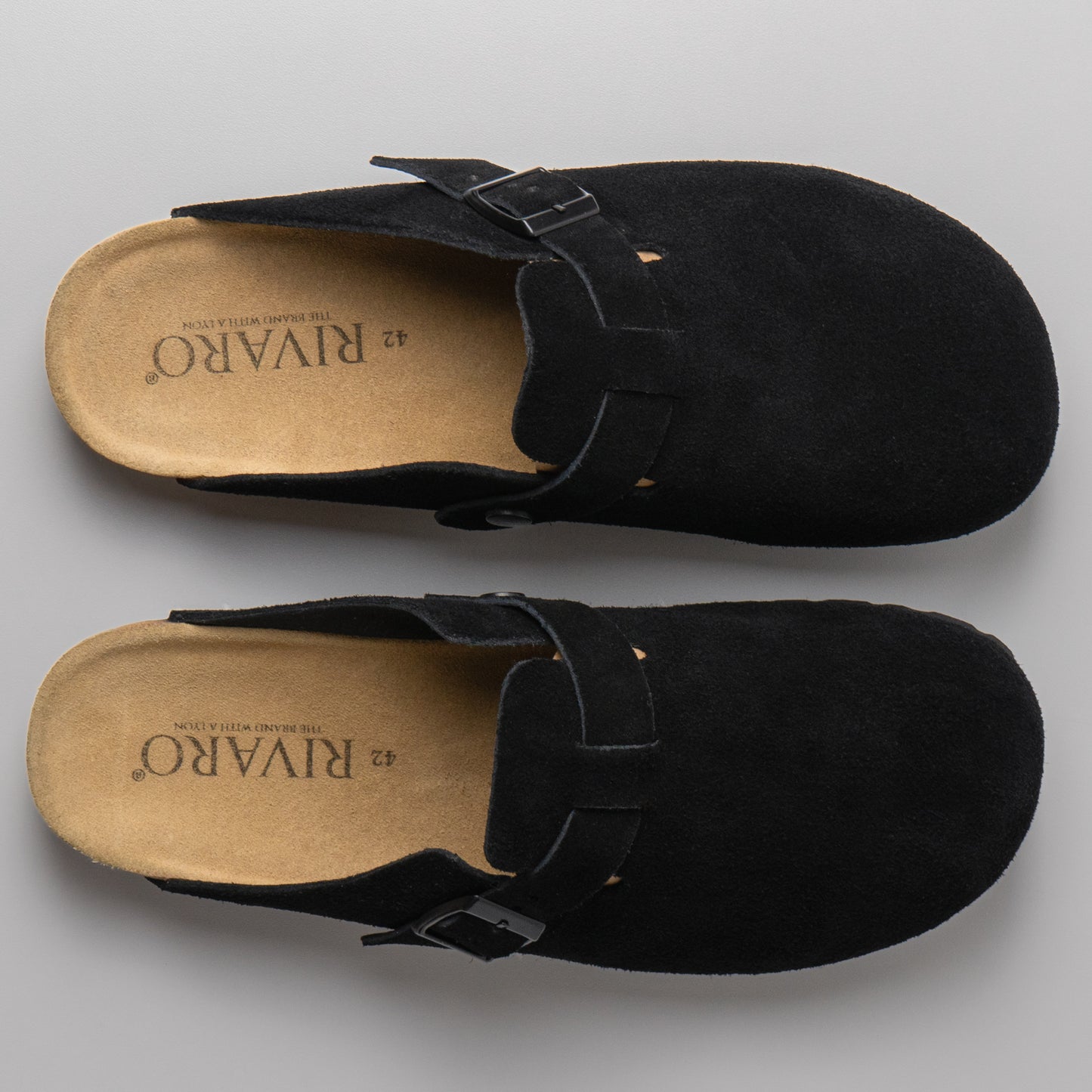 Milano Oiled Leather Clogs - Black