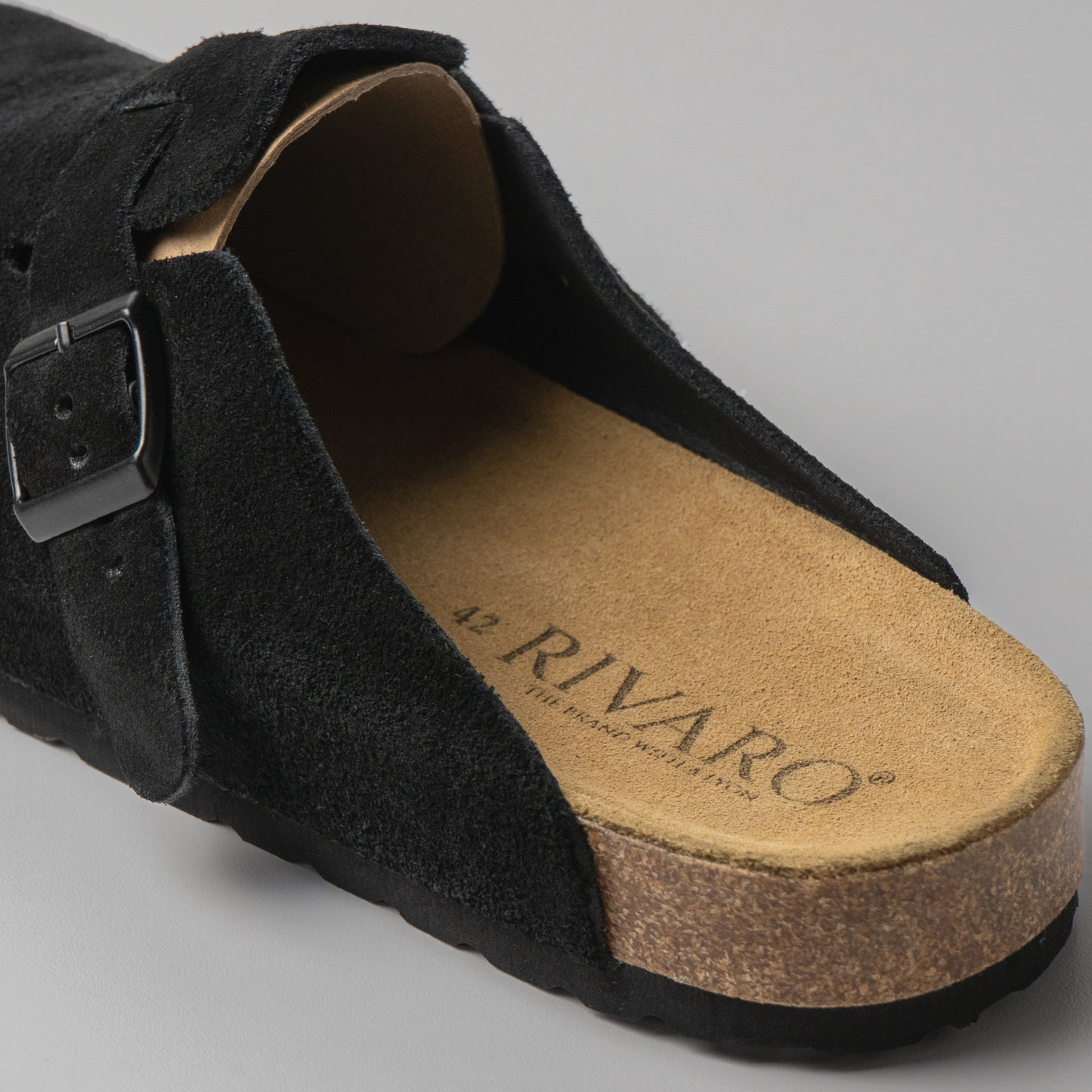 Milano Oiled Leather Clogs - Black