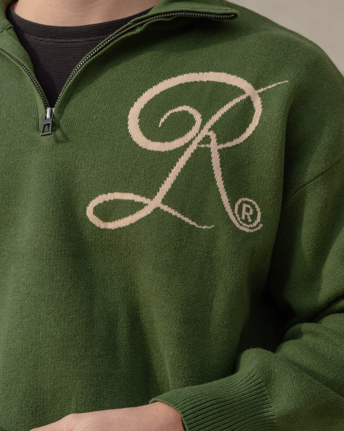 Sweater Tejido 100% Algodón Dark Green