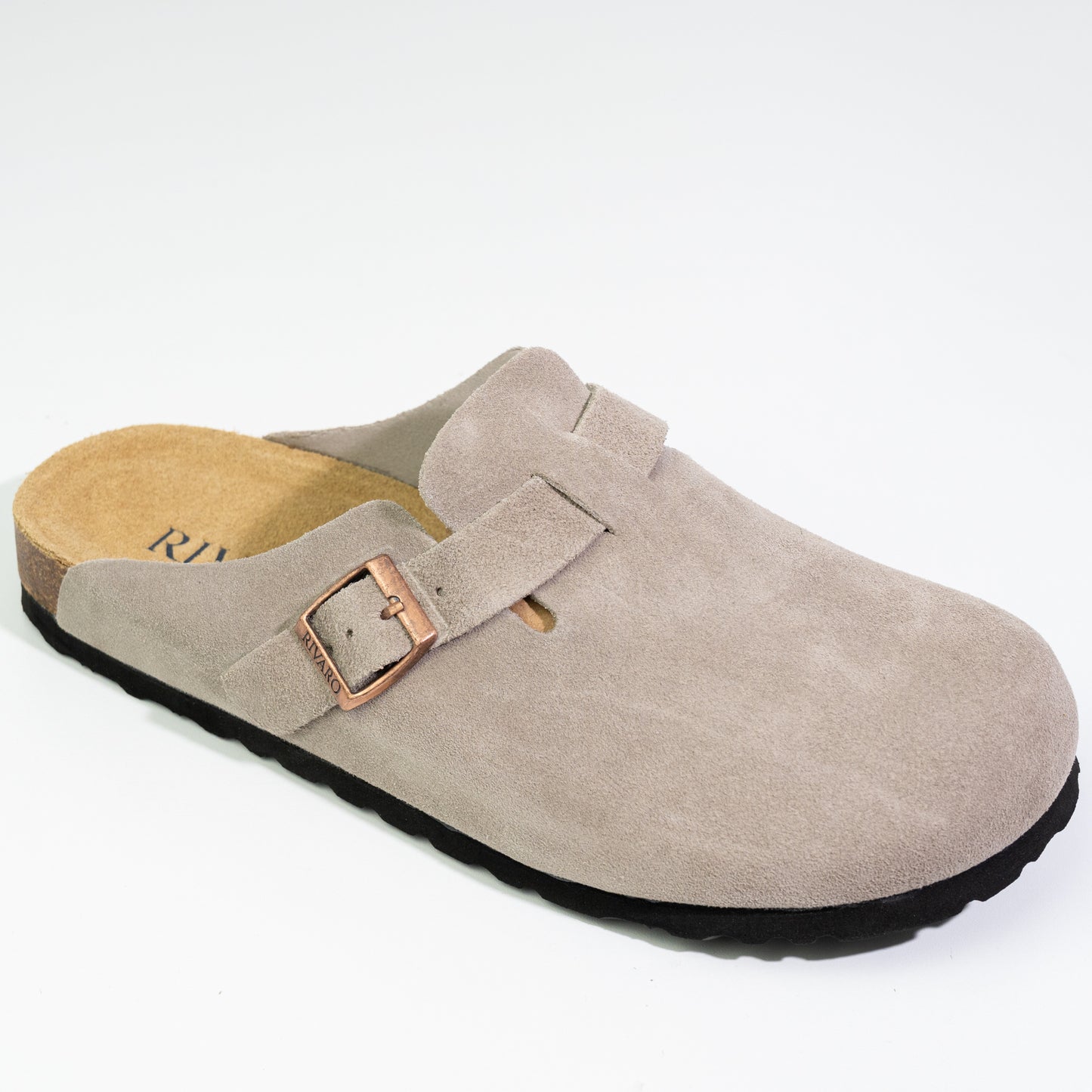 Zuecos Milano 2.0 Cuero Gamuzado - Grey