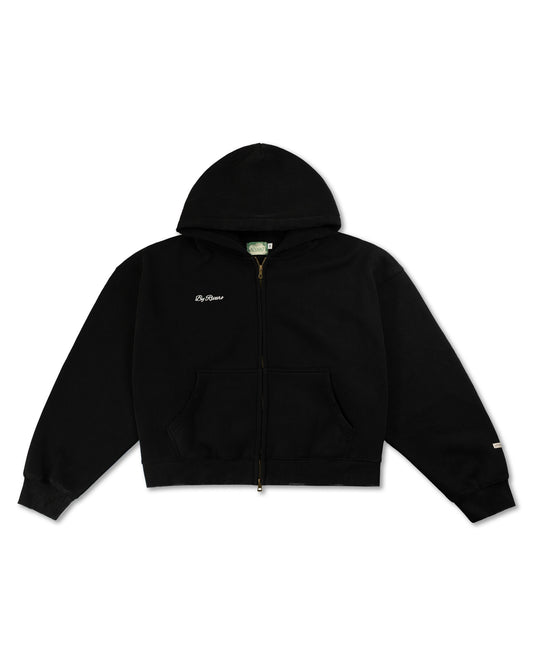 HOODIE BOXY ZIP BLACK