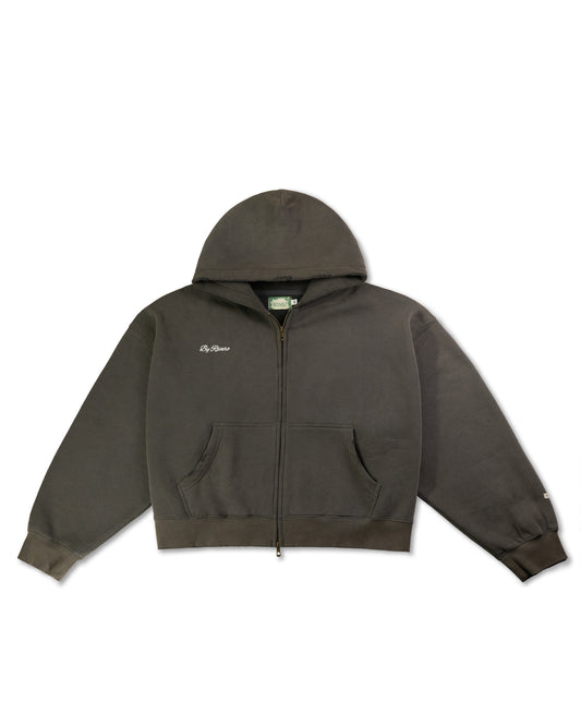 HOODIE BOXY ZIP GREY