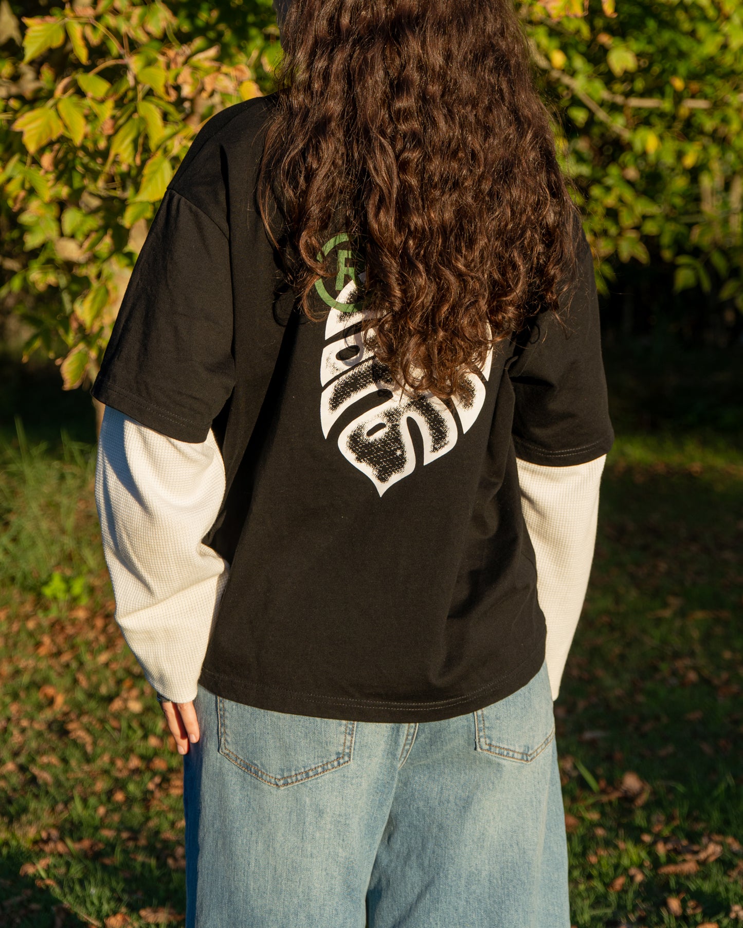 Remera Doble Manga Tejida - Corte Boxy