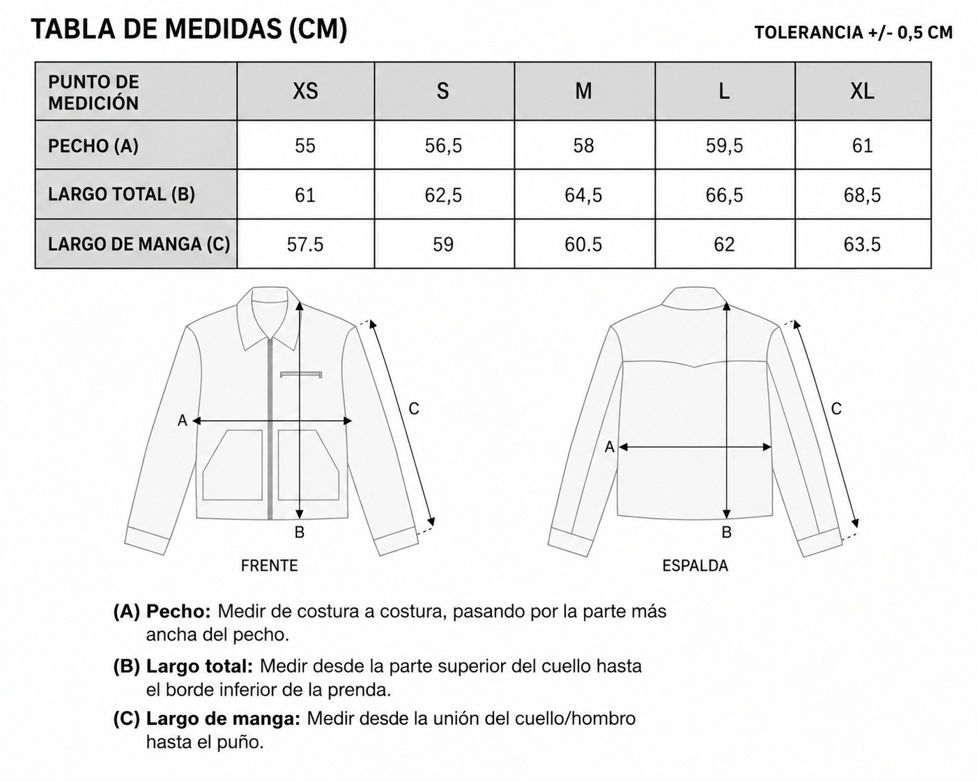 Guía de talles