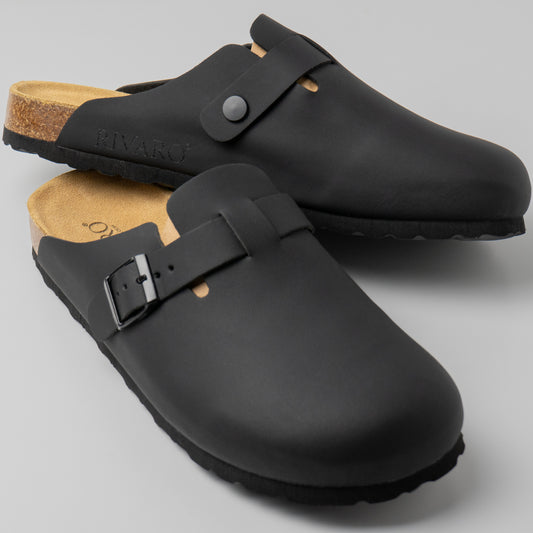 Zuecos Milano Cuero - Negro