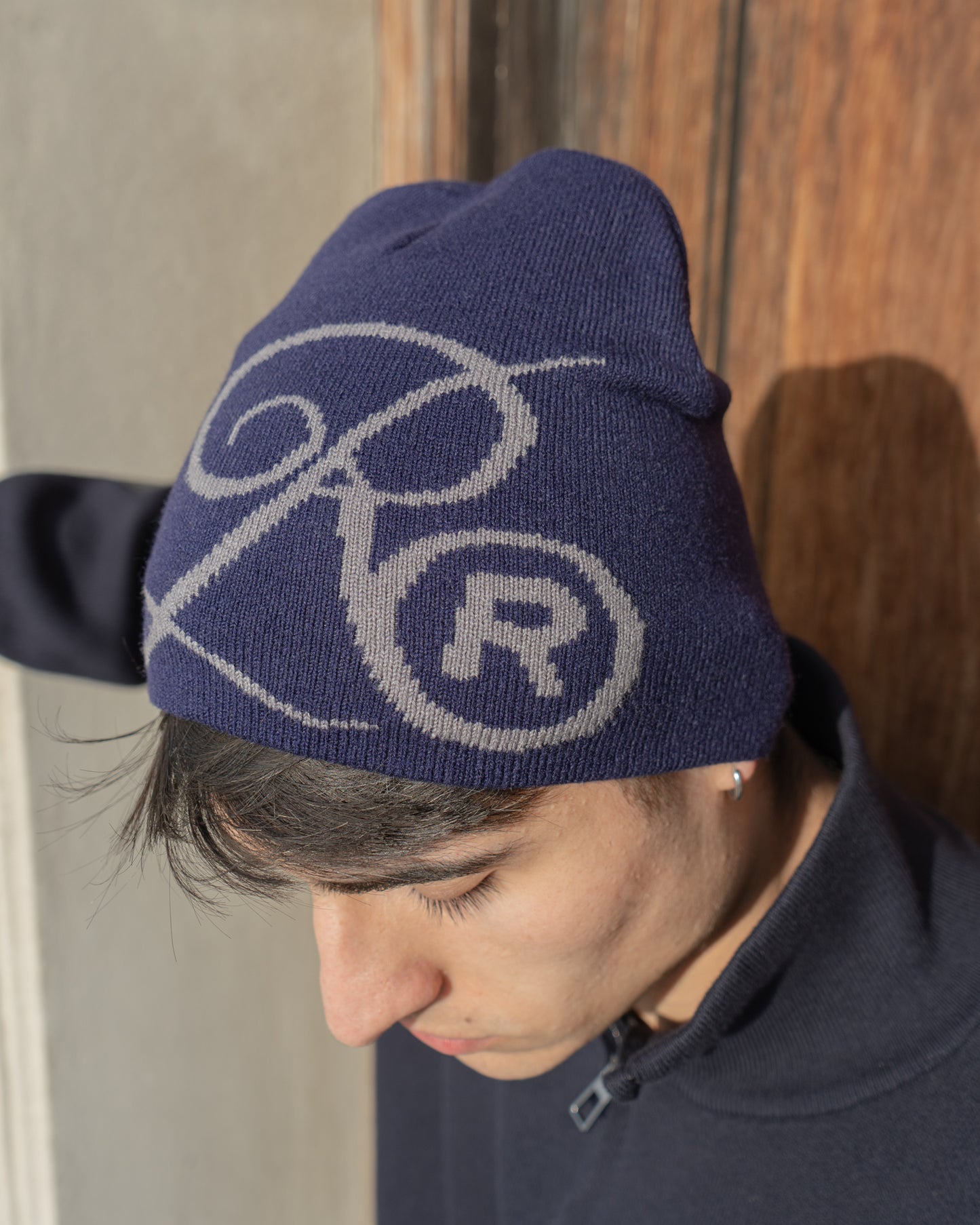 Gorro Beanie Tejido Navy Blue