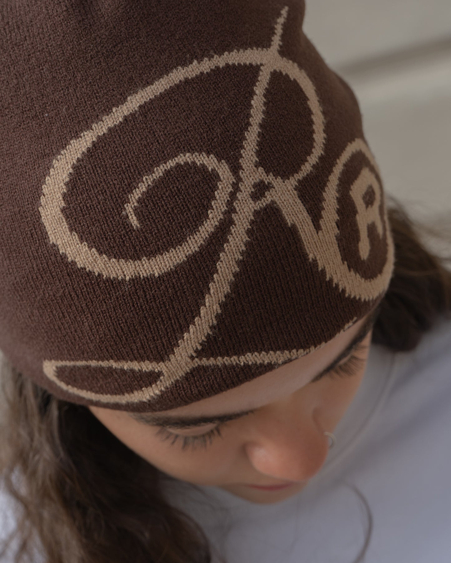 Gorro Beanie Tejido Mocha