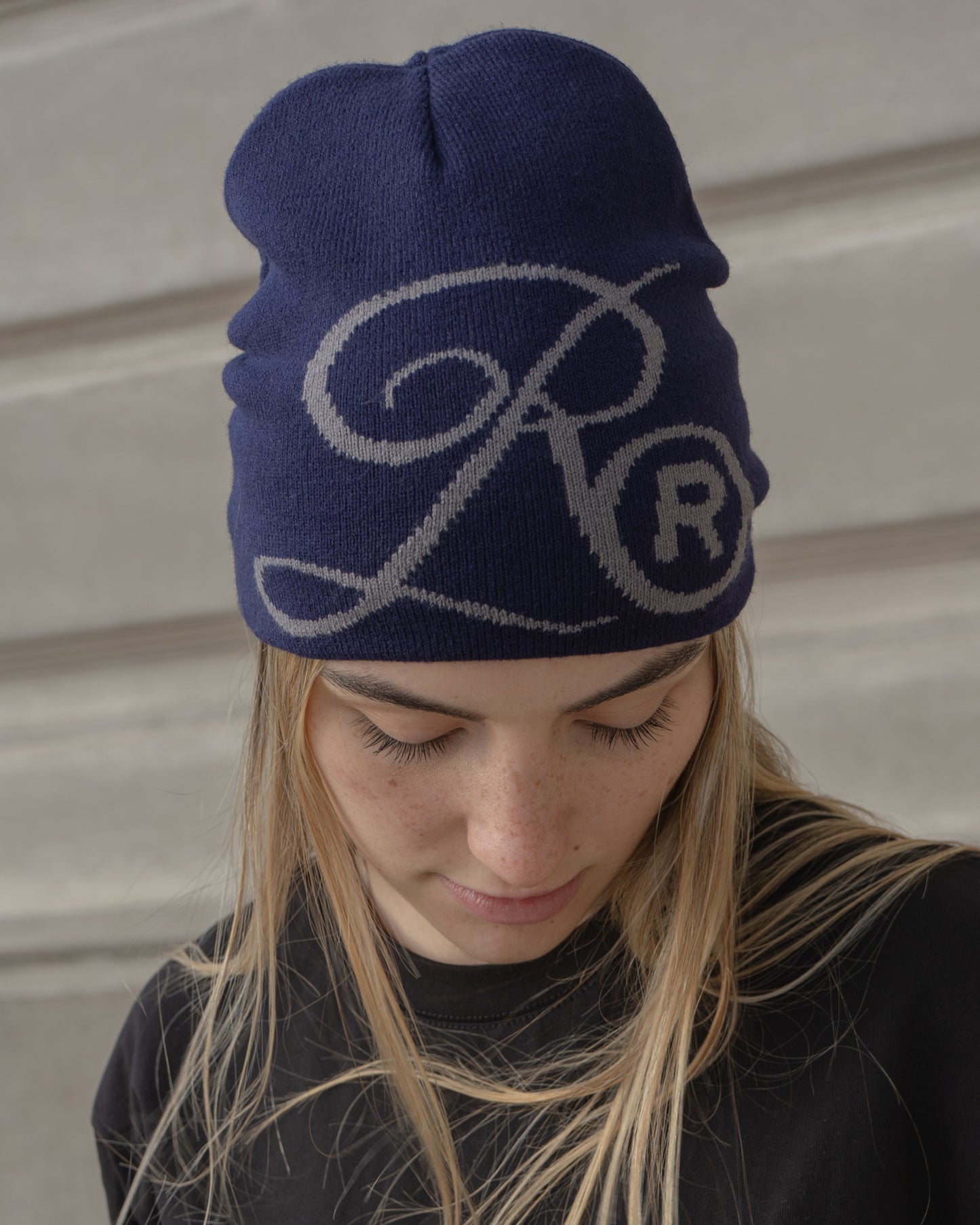Gorro Beanie Tejido Navy Blue