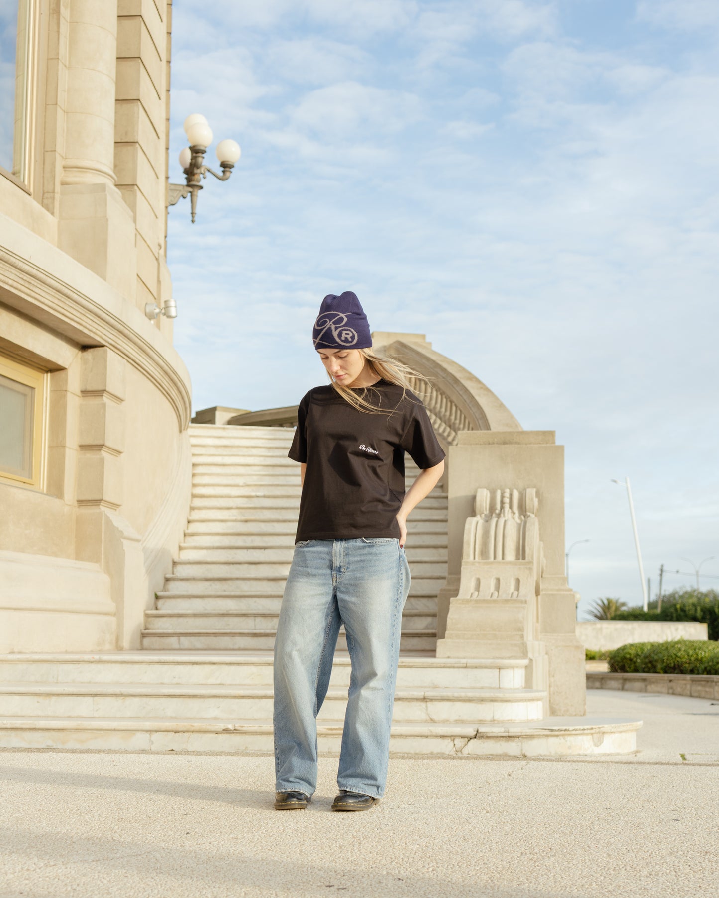 Gorro Beanie Tejido Navy Blue