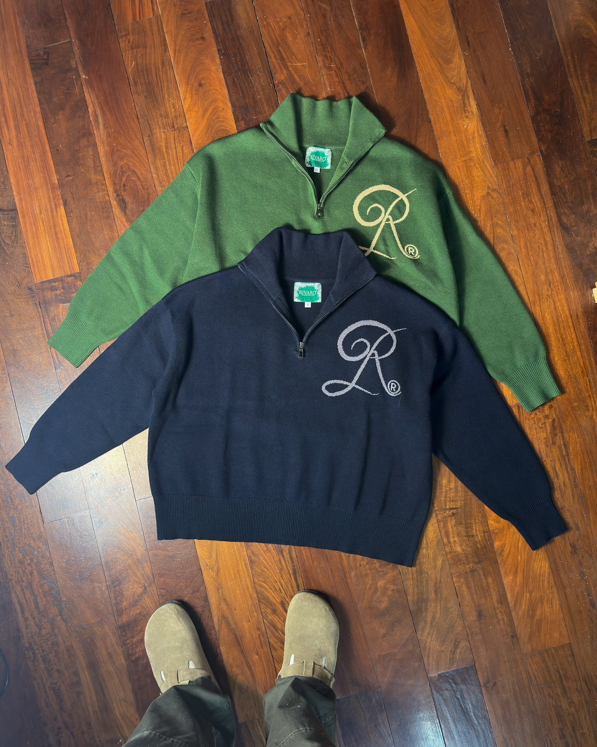 Sweater Tejido 100% Algodón Dark Green